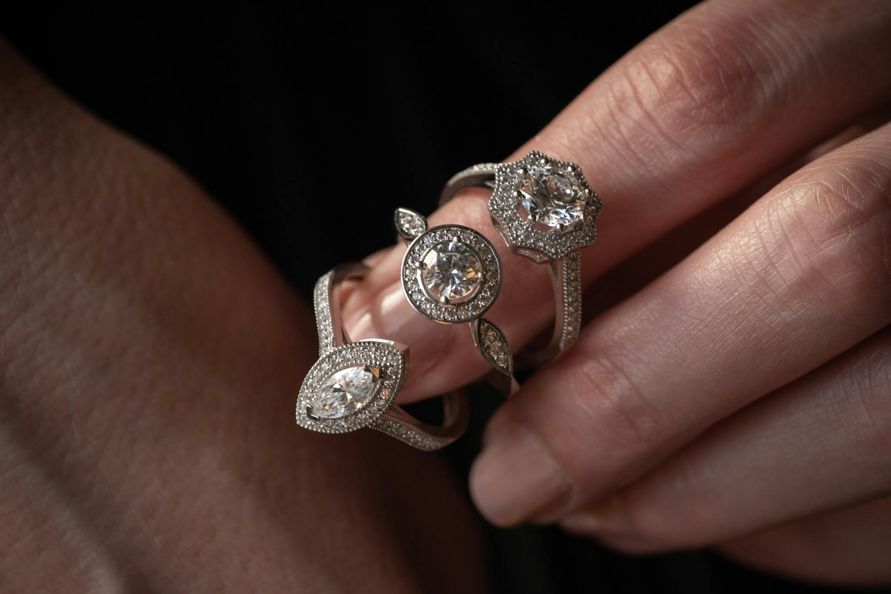 engagement rings stack