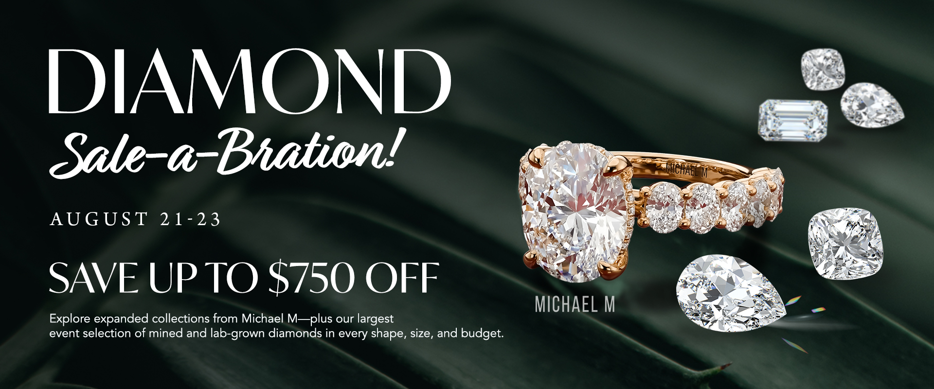 Diamond Sale-A-Bration August 21-23 Diamond Sale-A-Bration banner