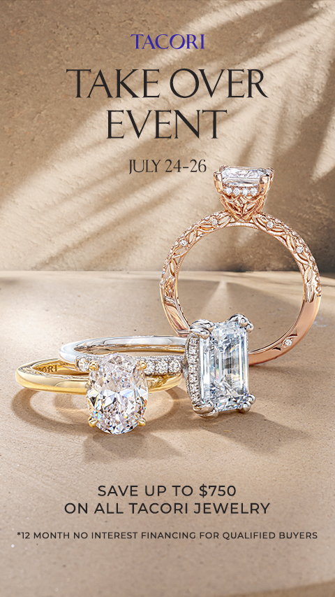 Tacori Take Over Event Tacori Take Over banner featuring Tacori rings