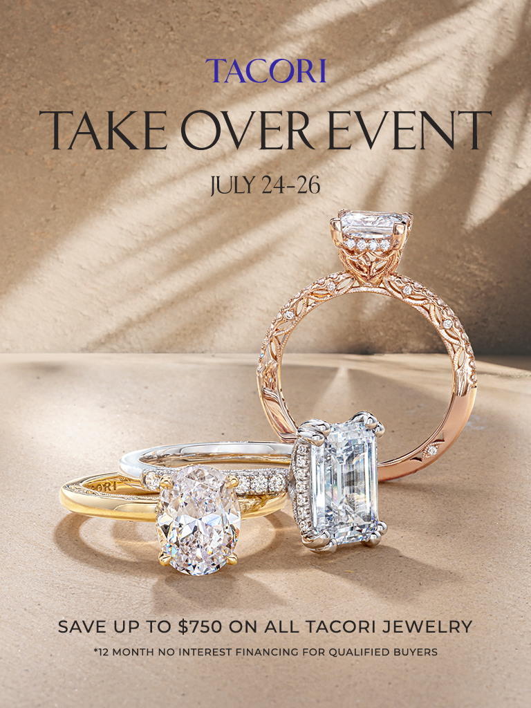 Tacori Take Over Event Tacori Take Over banner featuring Tacori rings